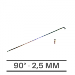 Raggi Cromati 2,5mm - 90°